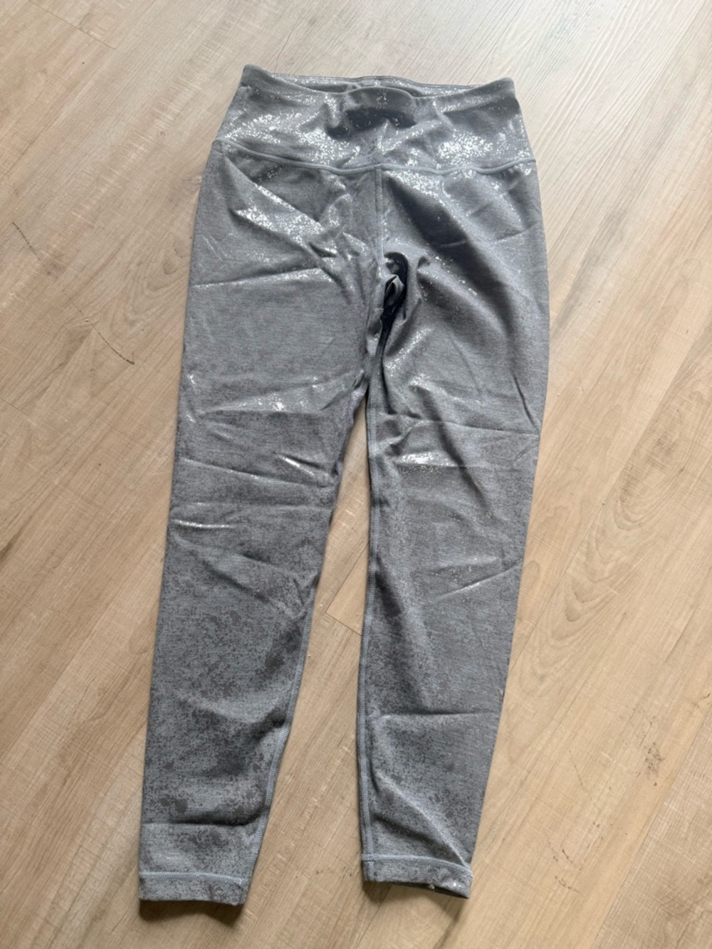 Sweaty Betty Silver Gray Shimmer Leggings